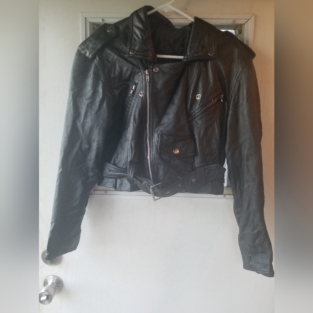 Girl's leather jacket